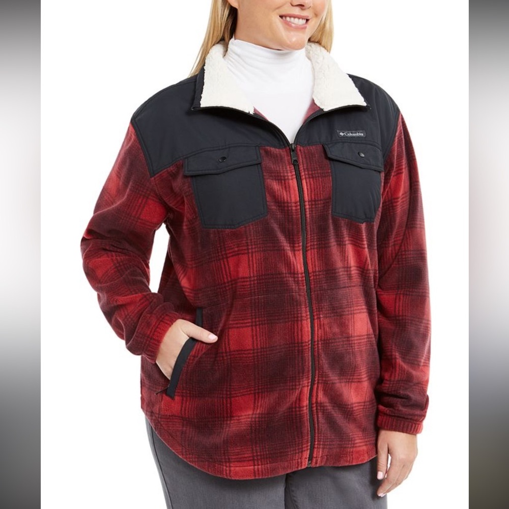 Columbia Benton Springs Overlay Full-Zip Fleece Jacket Size Medium